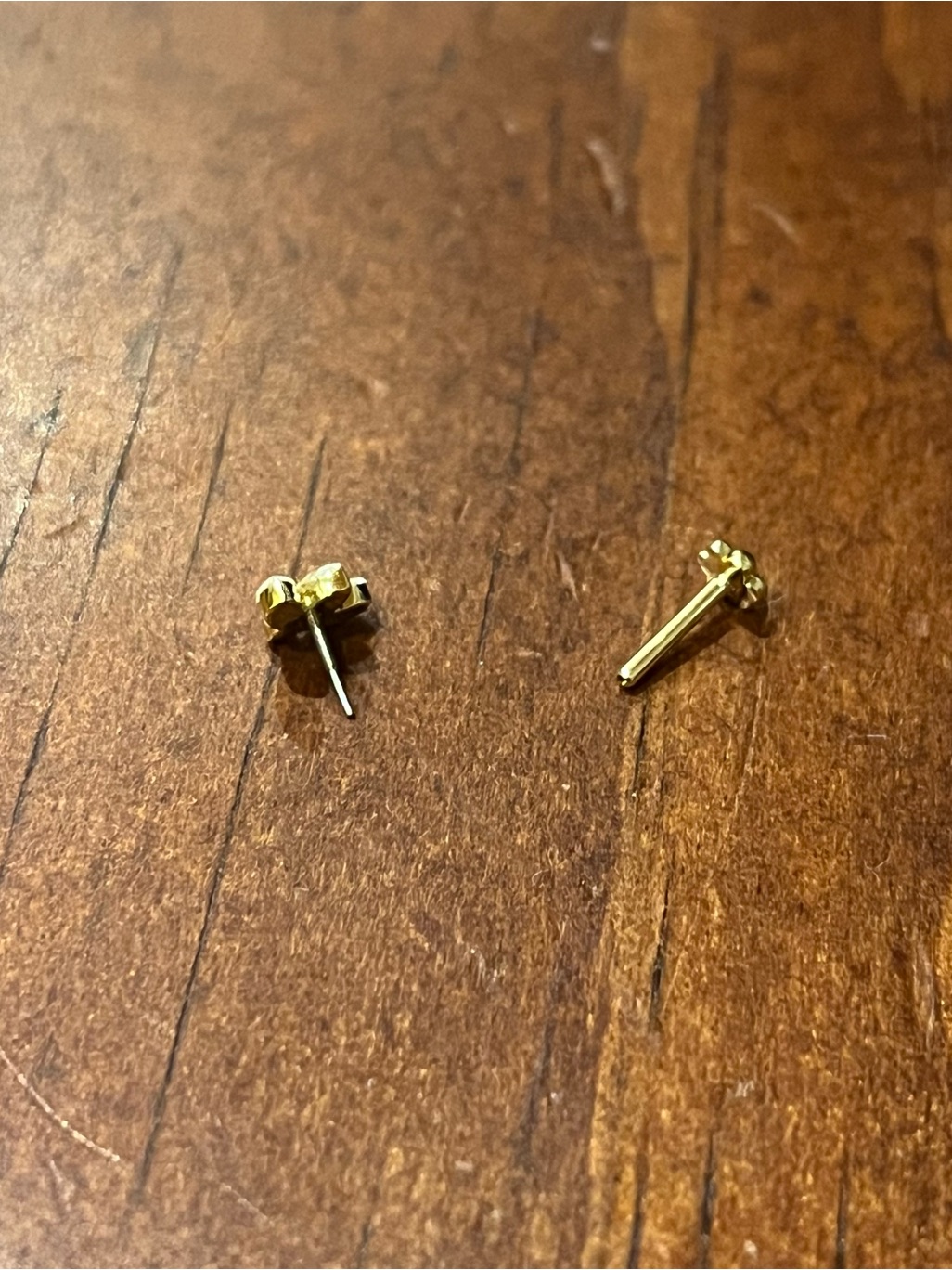 Maria Tash 18k Yg 3mm Invisible Set Diamond Lotus Threaded Stud (6.5mm Post) — image 4 of 4